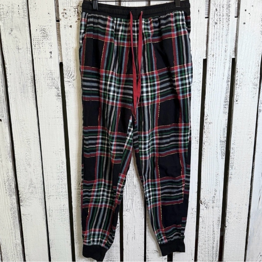 Secret Treasures Flannel Plaid Pajama Pants Joggers Women’s Small Retro Holiday
